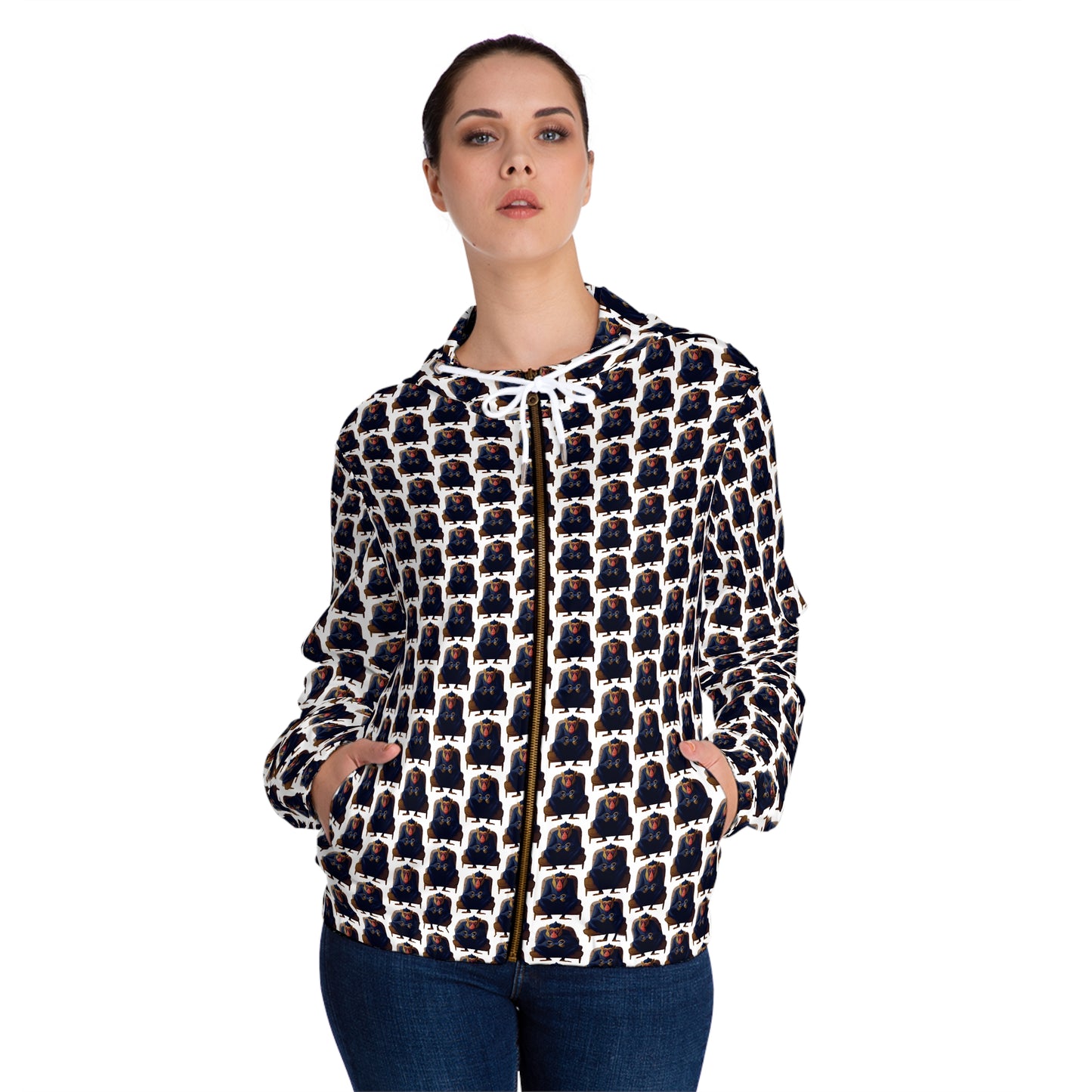 Busy Monkey Full-Zip Hoodie