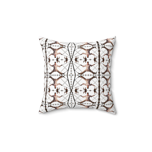 Belgian Crucifix Throw Pillow